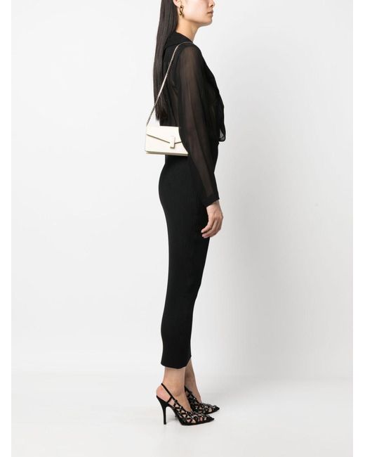 Valextra Natural Iside Leather Clutch