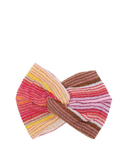 Missoni Pink Striped Headband