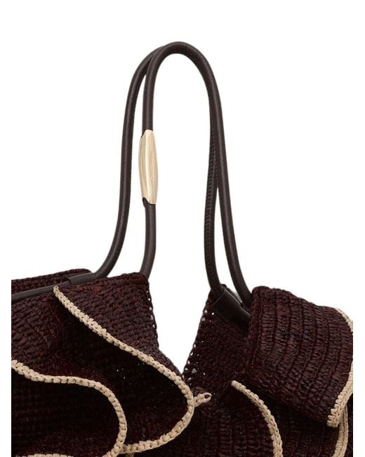 Zimmermann Pink Goldentime Medium Rafia Tote