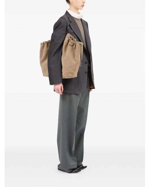 Maison Margiela White Belt Bag Leather Tote