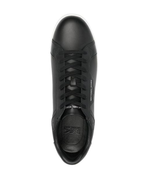 Michael Kors Black Keating Leather Sneakers for men