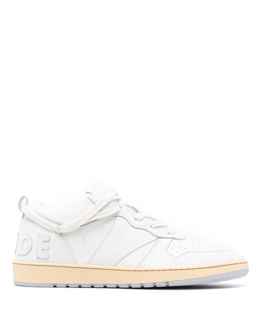 Rhude White Leather Shoes for men