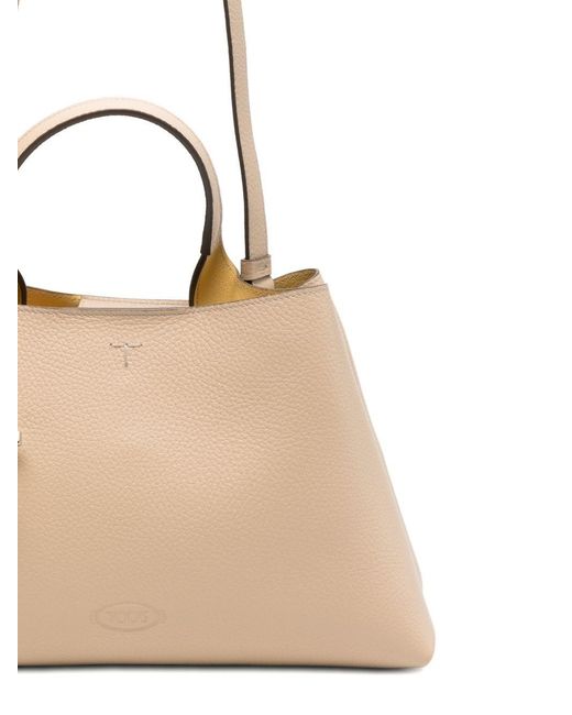 Tod's Black Small Leather Tote Bag