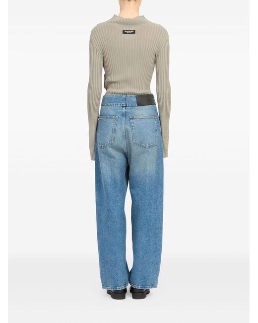 MM6 by Maison Margiela Blue Barrel Denim Jeans