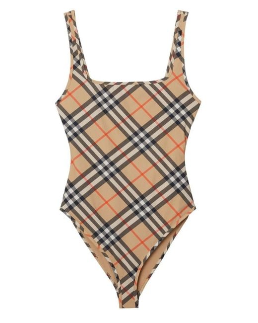 Costume Intero A Quadri di Burberry in Natural