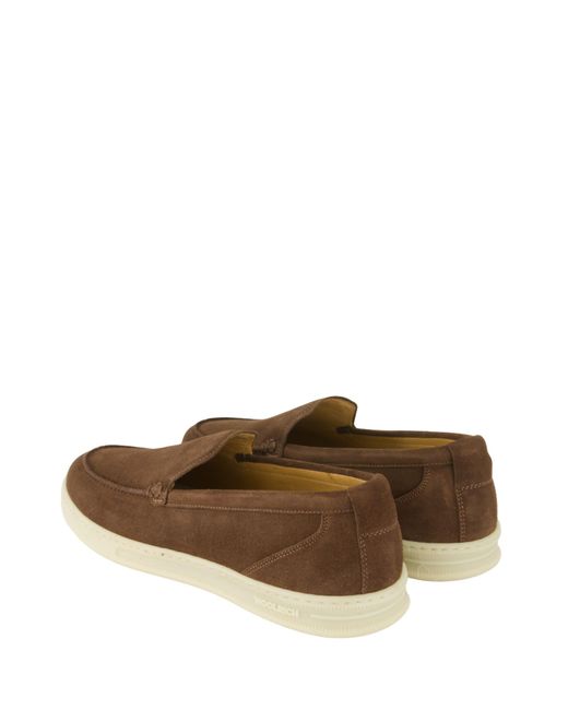 Woolrich Brown Double Ut Slip.On Moccasin for men