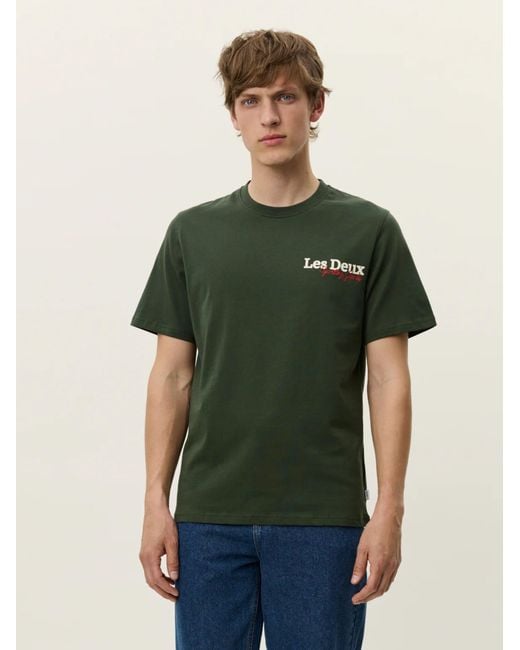 Les Deux Green T-Shirt Racing for men