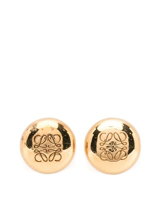 Loewe Metallic Pebble Earrings