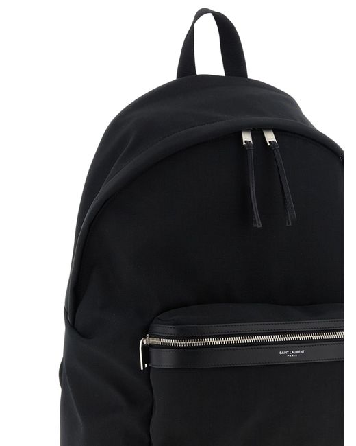 City Backpack di Saint Laurent in Black da Uomo
