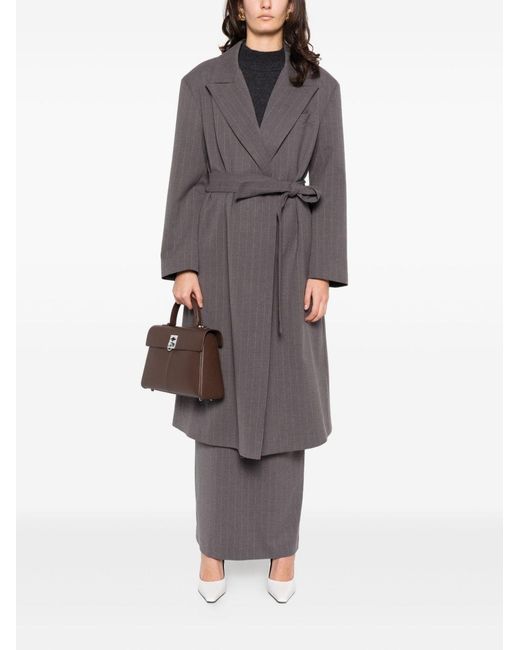 THE NINA STUDIO Black Coat With Belt