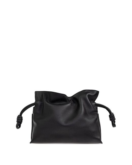 Loewe Black Flmaneco Leather Mini Clutch