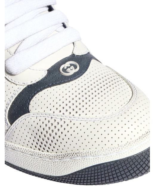Gucci White Screener Sneakers for men