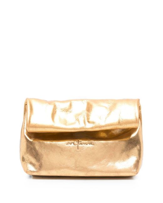 Cortana Natural Delhi Small Leather Clutch