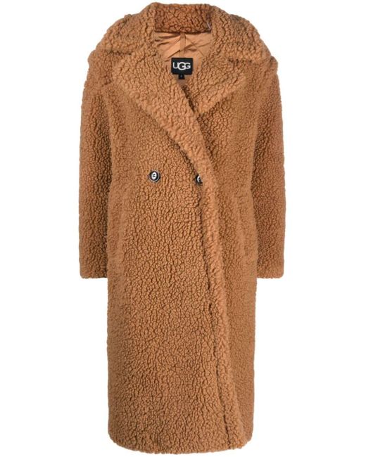 UGG Teddy Coat in Brown | Lyst Canada