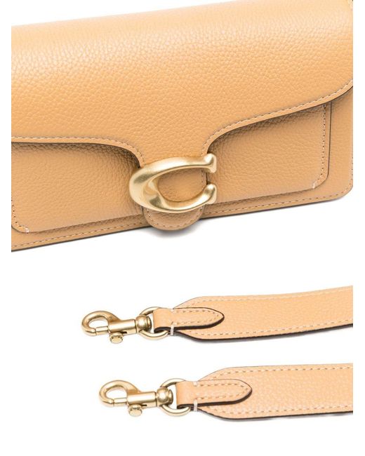 COACH Natural Tabby 20 Leather Shoulder Bag