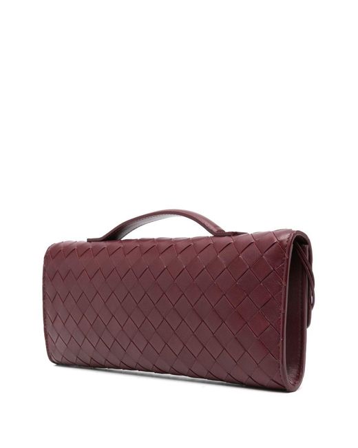 Bottega Veneta Purple Clutch Long Andiamo