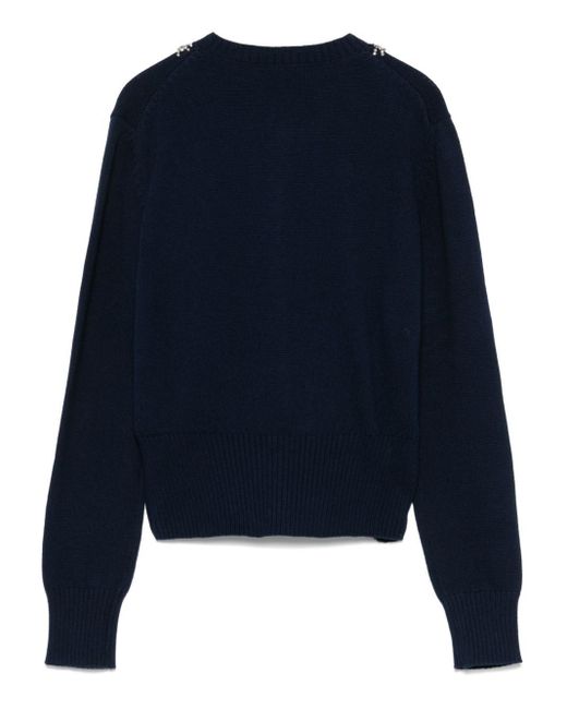 Semicouture Blue Petra Cotton Cardigan