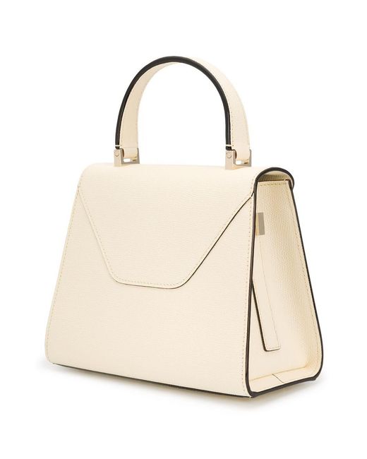 Valextra Natural Iside Mini Leather Handbag