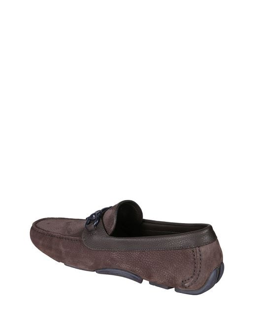 Ferragamo White Leather Loafers for men