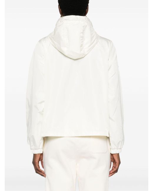 Duvetica White Risna Hooded Jacket