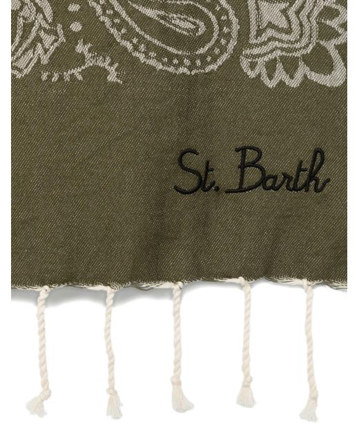 Mc2 Saint Barth Green Foutas Beach Towel for men