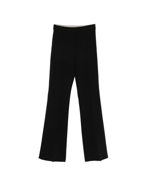 Max Mara Black Flared Leg Trousers