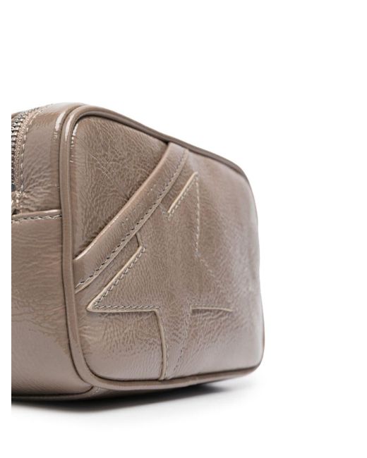 Golden Goose Deluxe Brand Gray Mini Star Leather Crossbody Bag