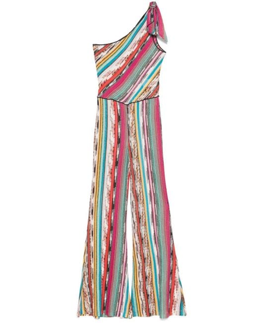 Missoni White One-Shoulder Long Jumpsuit