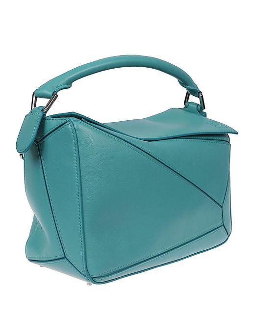 Borsa Puzzle Edge Mini di Loewe in Blue