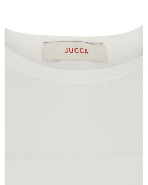 Jucca White Cotton T-Shirt