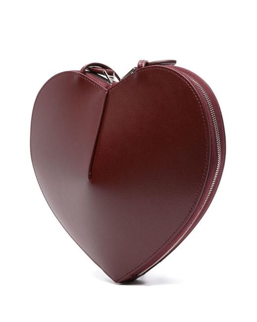 Alaïa Brown Le Coeur Leather Crossbody Bag