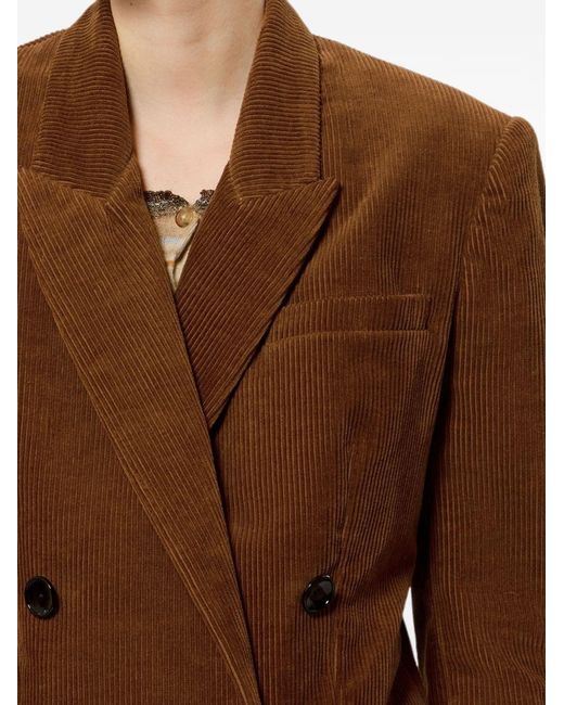 Isabel Marant Brown Rasma Cotton And Linen Jacket