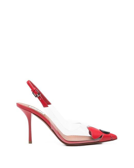 Alaïa Pink Bloom Slingback Pumps