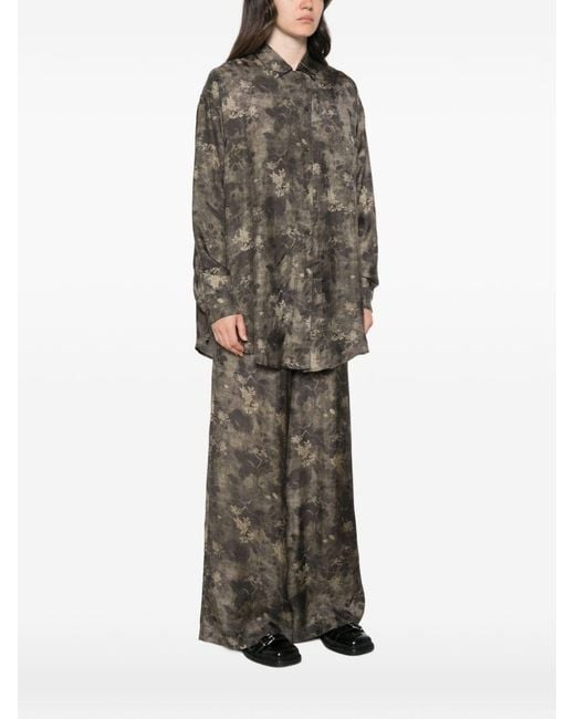 Uma Wang Green Tyesha Printed Blouse