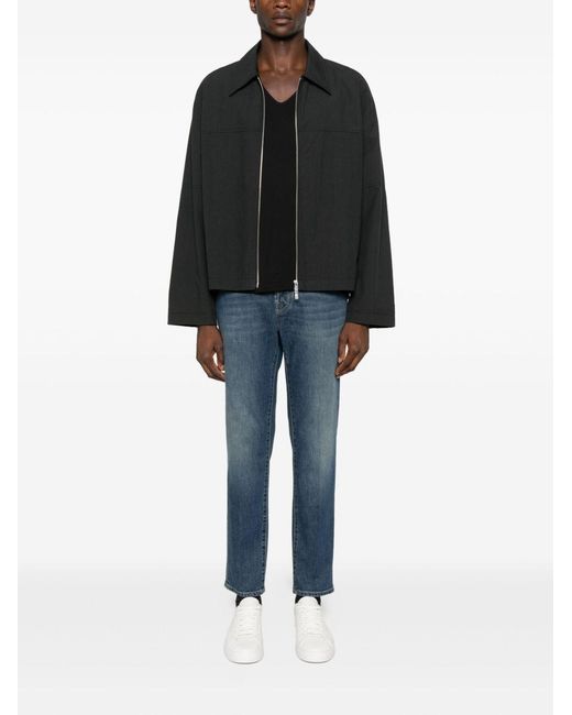 Jacob Cohen Blue Slim Cropped Denim Jeans for men