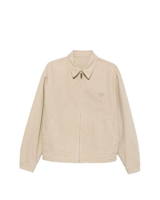 Prada Natural Denim Cotton Blouson Jacket for men
