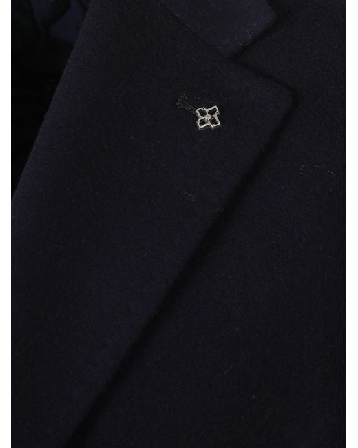 Tagliatore Blue Unlined Coat Bruce Medium for men