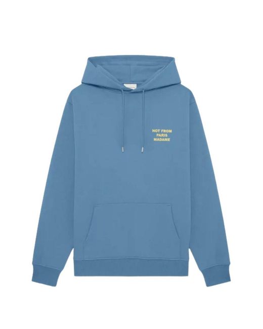 Drole de Monsieur Blue Slogan Sweatshirt for men