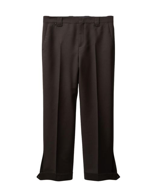 Versace Black Mohair Wool Trousers for men