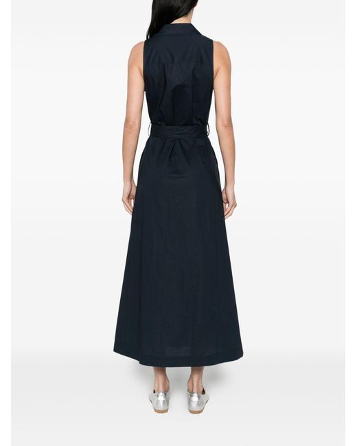Woolrich Blue Cotton Chemisier Dress