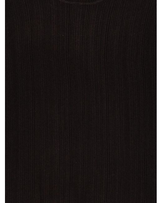 Alysi Black Wool Turtle-Neck Sweater