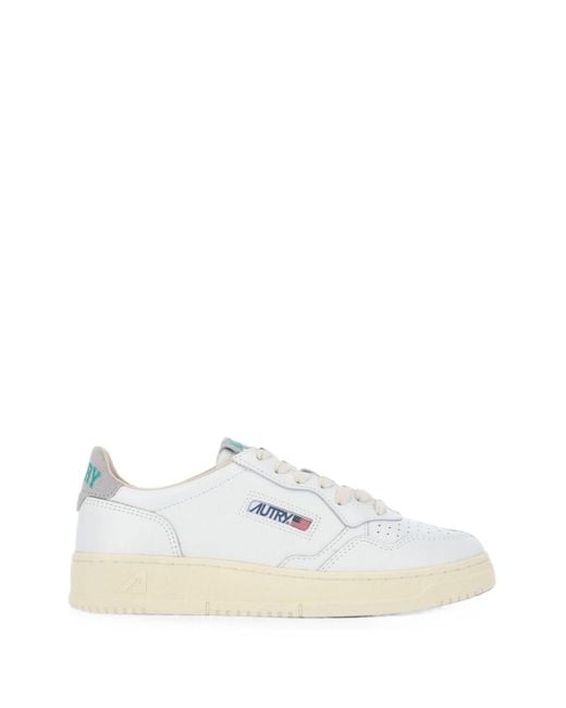 Autry White Medialist Low Sneakers for men
