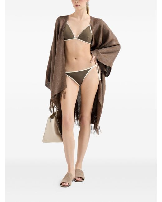 Brunello Cucinelli Green Bikini Bottom