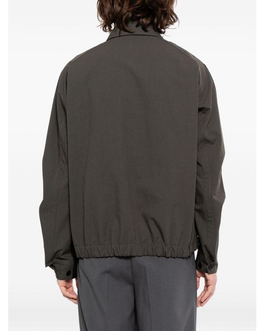 Sacai Black Zip-Up Jacket for men