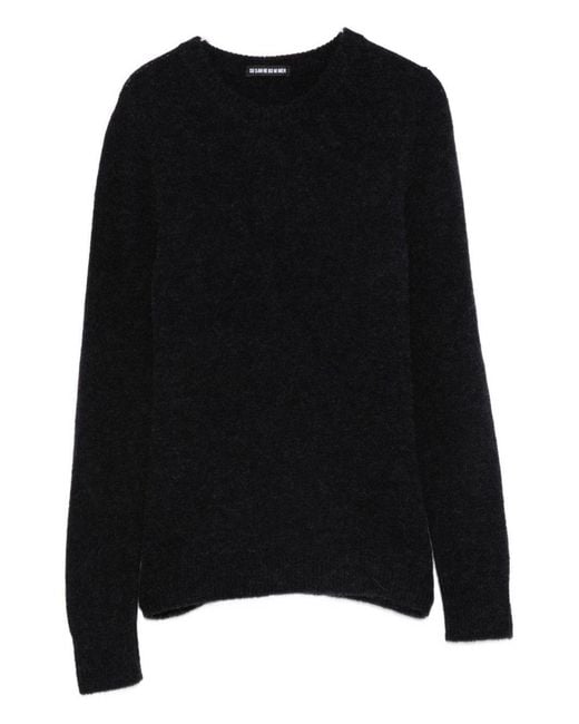 Susanne Bommer Black Wool Crewneck Sweater