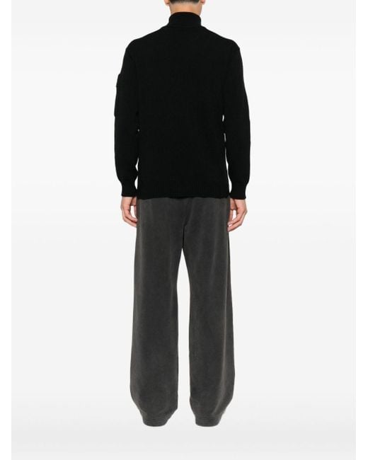 C P Company Black Metropolis Polo Shirt for men