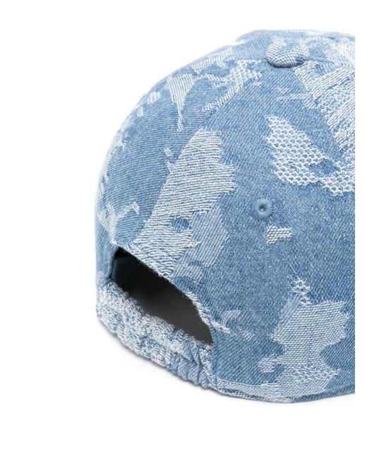 Cappello da baseball denim di Emporio Armani in Blue da Uomo