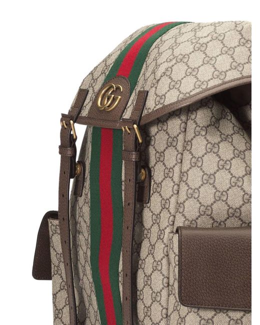 Gucci Brown Medium Ophidia Backpack for men