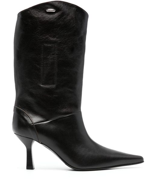Our Legacy Black Envelope 100mm Leather Boots for men