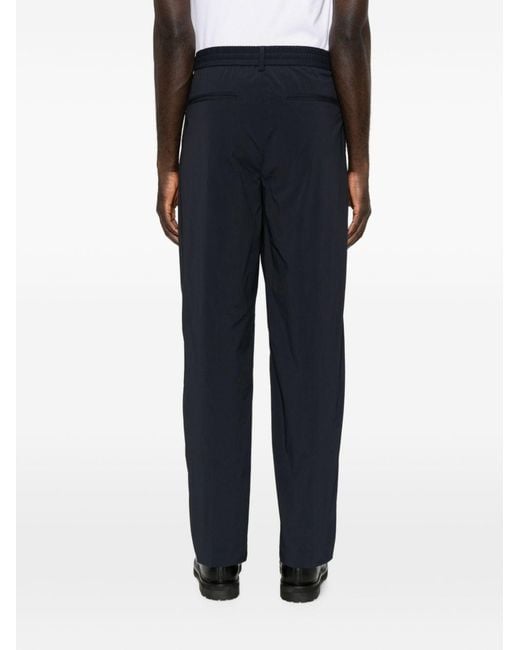 Emporio Armani Blue Nylon Trousers for men